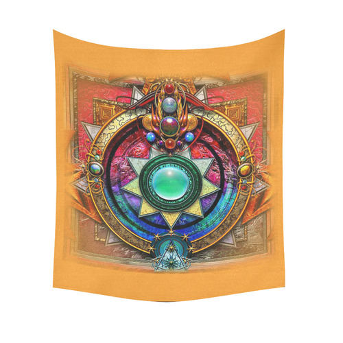 Stargates Cotton Linen Wall Tapestry 51"x 60"