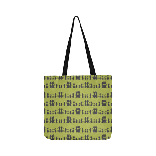 Cat Pattern Reusable Shopping Bag Model 1660 (Two sides)
