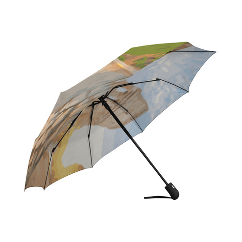 Rome Coliseum At Sunset Auto-Foldable Umbrella (Model U04)