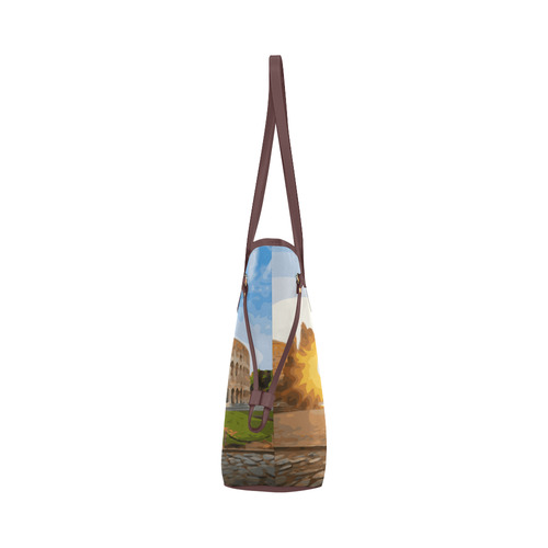 Rome Coliseum At Sunset Clover Canvas Tote Bag (Model 1661)