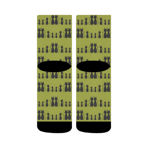 Cat Pattern Crew Socks