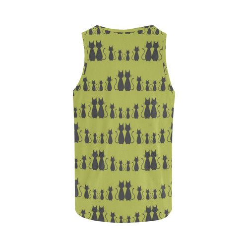 Cat Pattern All Over Print Tank Top for Men (Model T43)