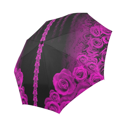 rose 3 pink Auto-Foldable Umbrella (Model U04)