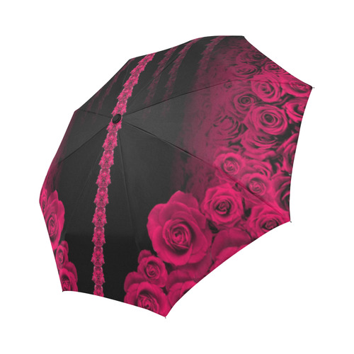 rose 3 love pink Auto-Foldable Umbrella (Model U04)