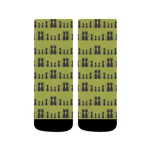 Cat Pattern Quarter Socks