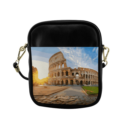 Rome Coliseum At Sunset Sling Bag (Model 1627)