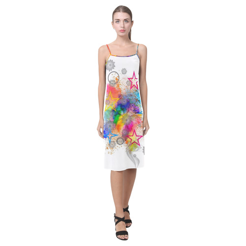 Color blobs by Nico Bielow Alcestis Slip Dress (Model D05)