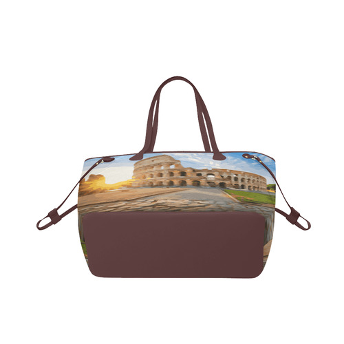 Rome Coliseum At Sunset Clover Canvas Tote Bag (Model 1661)