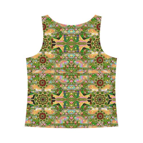 star shines on earth for peace in colors All Over Print Tank Top for Women (Model T43)