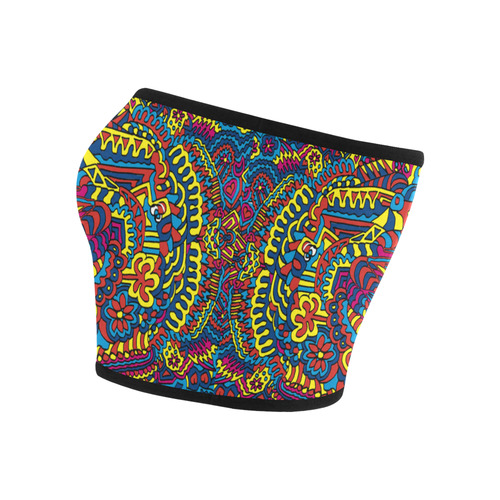 Groovy ZenDoodle Colorful Art Bandeau Top