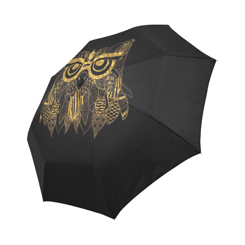 Zentangle OWL by JamColors Auto-Foldable Umbrella (Model U04)