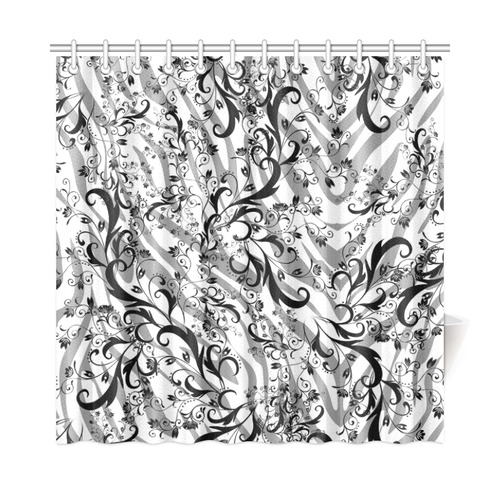 zebra print shower curtain