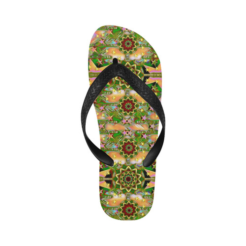 star shines on earth for peace in colors Flip Flops for Men/Women (Model 040)