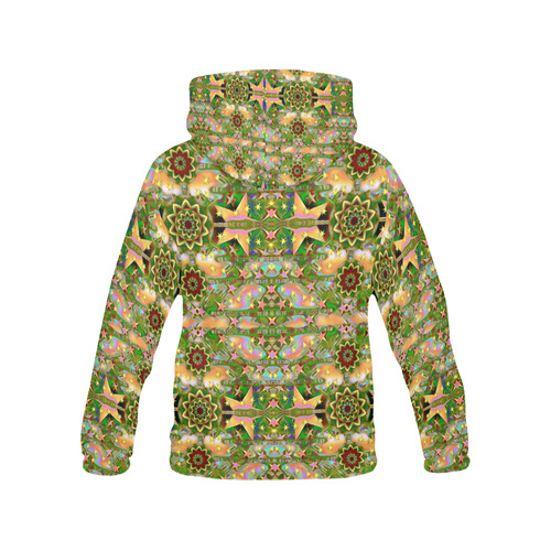 star shines on earth for peace in colors All Over Print Hoodie for Women (USA Size) (Model H13)