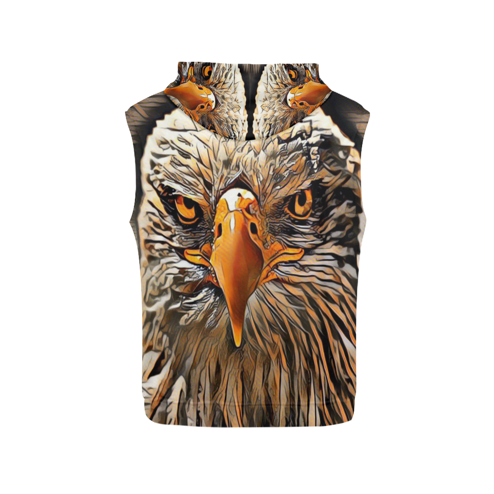 ArtAnimal Eagle by JamColors All Over Print Sleeveless Hoodie for Men