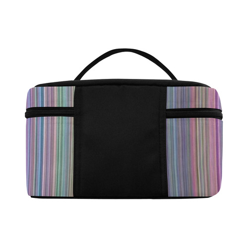 Broken TV Screen Rainbow Stripes Cosmetic Bag/Large (Model 1658)