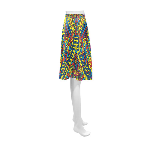 Groovy ZenDoodle Colorful Art Athena Women's Short Skirt (Model D15)
