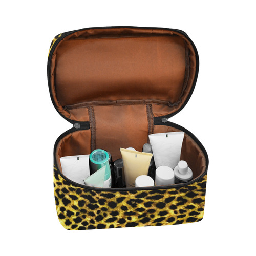 LEOPARD Wallpaper Print Cosmetic Bag/Large (Model 1658)