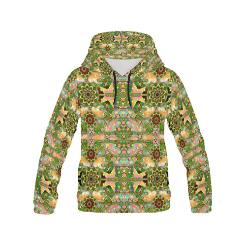 star shines on earth for peace in colors All Over Print Hoodie for Women (USA Size) (Model H13)