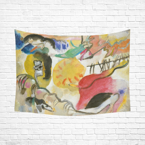 Wassily Kandinsky Improvisation 27 Garden of Love Cotton Linen Wall Tapestry 80"x 60"