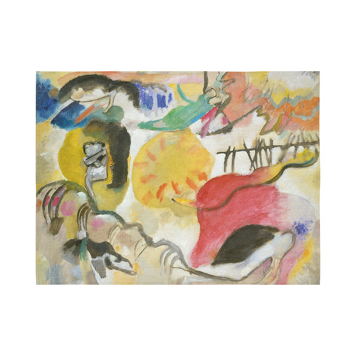 Wassily Kandinsky Improvisation 27 Garden of Love Cotton Linen Wall Tapestry 80"x 60"