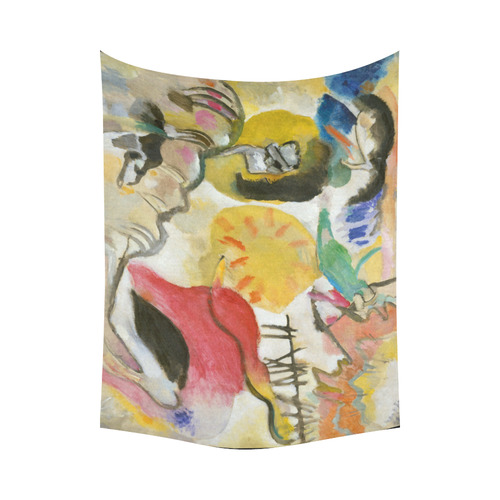 Wassily Kandinsky Improvisation 27 Garden of Love Cotton Linen Wall Tapestry 80"x 60"