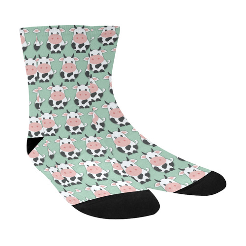 Cute Cow Pattern Crew Socks