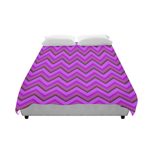 Purples Zigzag Duvet Cover 86"x70" ( All-over-print)