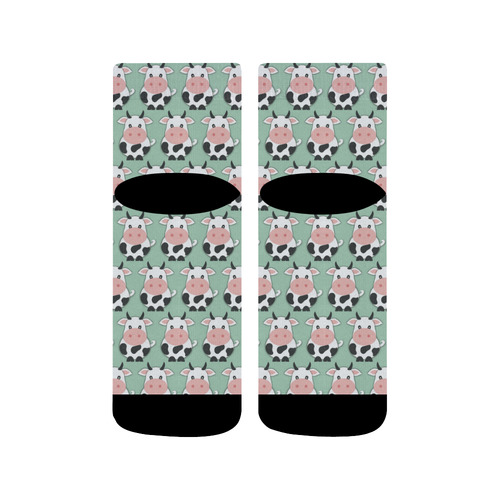 Cute Cow Pattern Quarter Socks