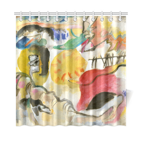 Wassily Kandinsky Improvisation 27 Garden of Love Shower Curtain 72"x72"