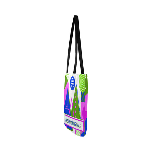 Christmas Memphis Style Pink Blue Green Reusable Shopping Bag Model 1660 (Two sides)