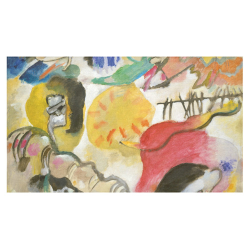 Wassily Kandinsky Improvisation 27 Garden of Love Cotton Linen Tablecloth 60"x 104"