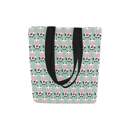 Cute Cow Pattern Canvas Tote Bag (Model 1657)