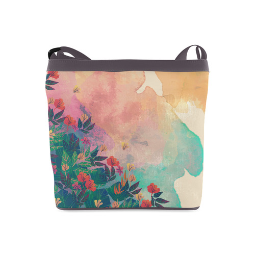 Tropical Jungle Spring Flowers Floral Crossbody Bags (Model 1613)