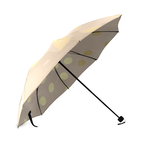 Gold Dots Abstract Foldable Umbrella (Model U01)