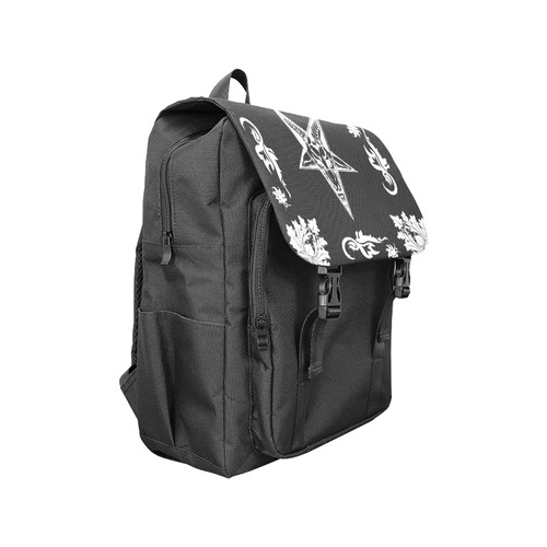 Baphomets Star Damask Pattern Art Casual Shoulders Backpack (Model 1623)