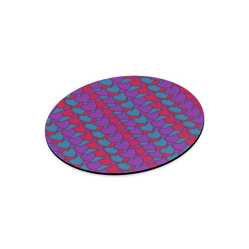 Love Hearts Round Mousepad