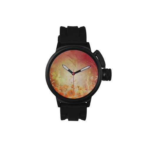 Flower power, soft colors Men's Sports Watch(Model 309)