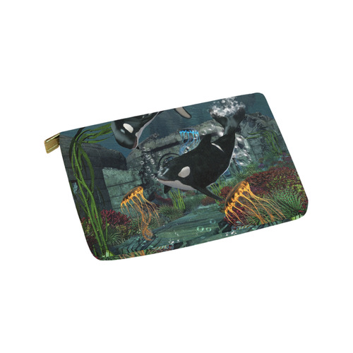 Amazing orcas Carry-All Pouch 9.5''x6''