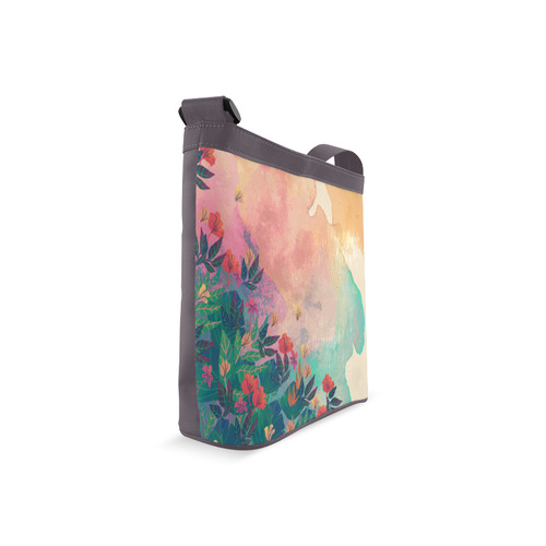 Tropical Jungle Spring Flowers Floral Crossbody Bags (Model 1613)