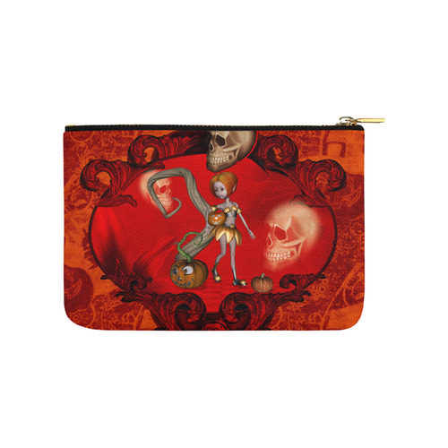 Halloween, pumpkin Carry-All Pouch 9.5''x6''