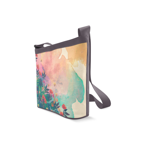 Tropical Jungle Spring Flowers Floral Crossbody Bags (Model 1613)