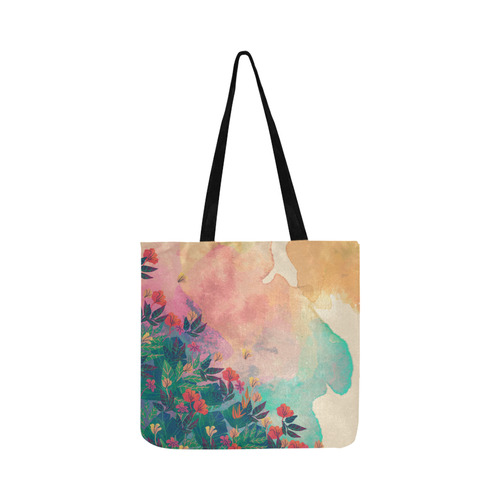 Tropical Jungle Spring Flowers Floral Reusable Shopping Bag Model 1660 (Two sides)