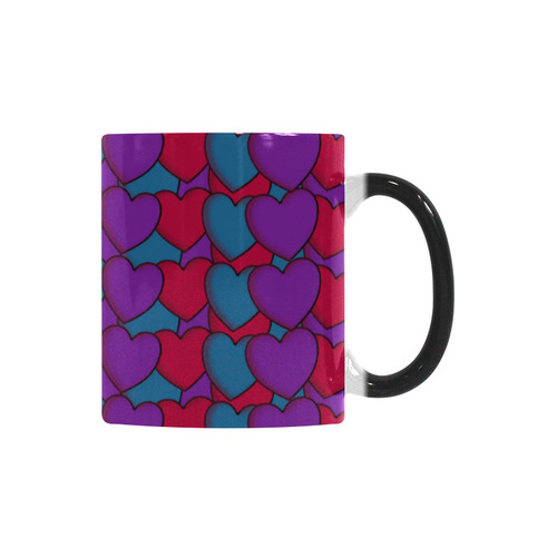 Love Hearts Custom Morphing Mug