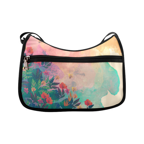 Tropical Jungle Spring Flowers Floral Crossbody Bags (Model 1616)