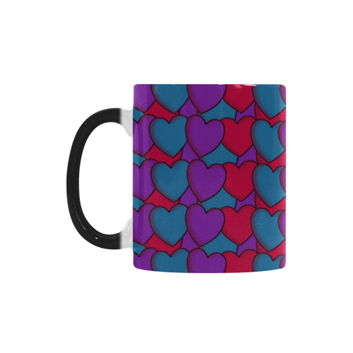 Love Hearts Custom Morphing Mug