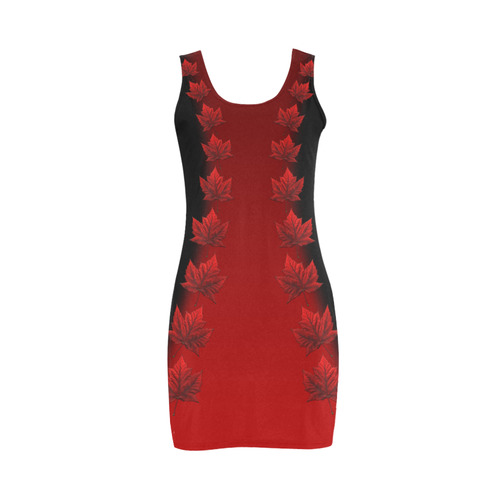 Canada Dresses Canada Maple Leaf Dress - Black Medea Vest Dress (Model D06)