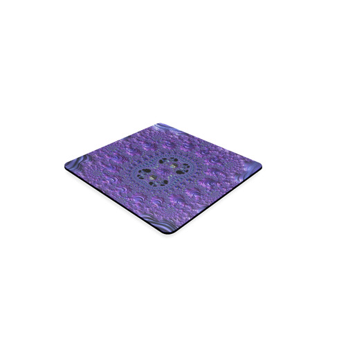 Underwater Buried Treasure Fractal Abstract Square Coaster