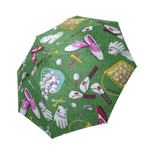 Ladies Tee Time Golf Foldable Umbrella (Model U01)