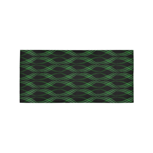 Emerald Green Ribbons 2 Area Rug 7'x3'3''